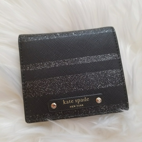kate spade Handbags - 🎉HP🎉 Kate Spade Serenade Glitter StripeS Wallet